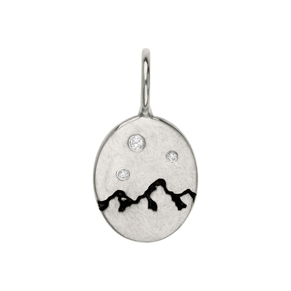 HEATHER B. MOORE Sterling Silver Mini Teton Mountain Range Charm Default Title