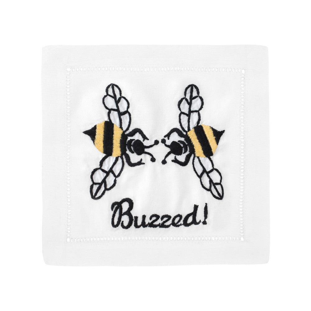 AUGUST MORGAN Buzzed Cocktain Napkin Set of 4 Default Title