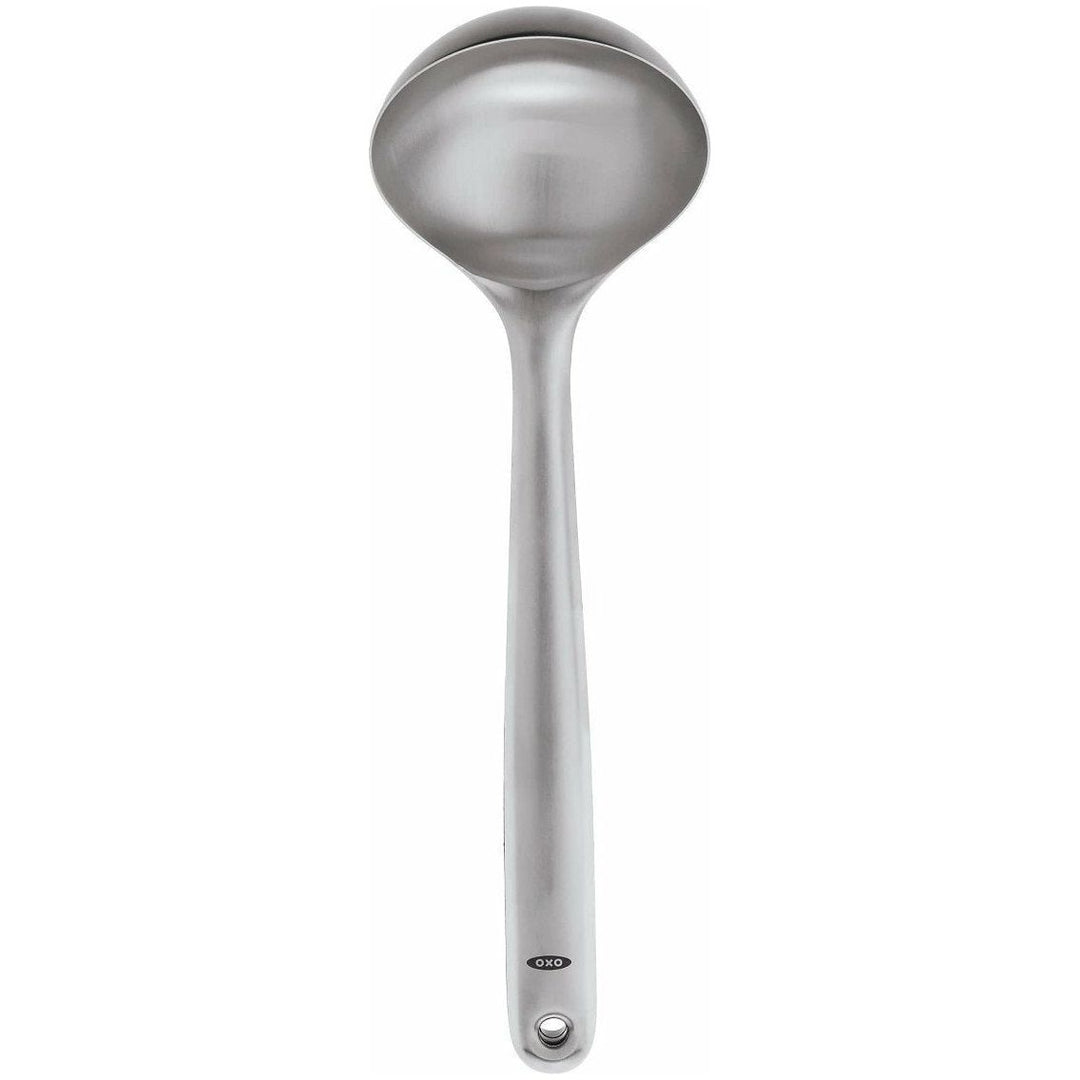 OXO BRUSHED STAINLESS STEEL LADLE