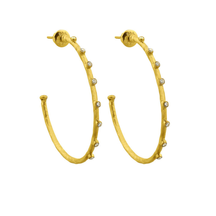 LIKA BEHAR 24K YELLOW GOLD HOOP EARRING Default Title