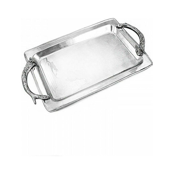 BEATRIZ BALL WESTERN ANTLERS RECTANGULAR TRAY LARGE Default Title