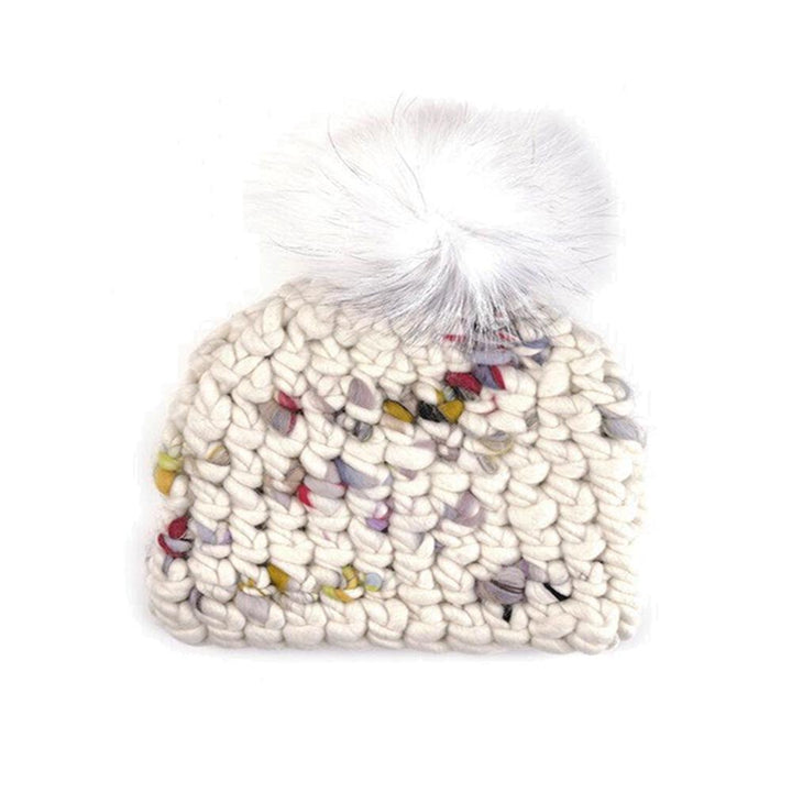 DEEP BEANIE - TWOMBLY AND ARCTIC WHITE POM