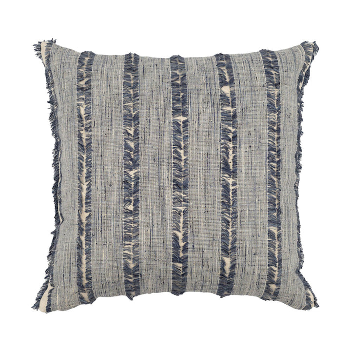 MOSS HOME FRAYED UP KNIFE EDGE DENIM PILLOW Default Title