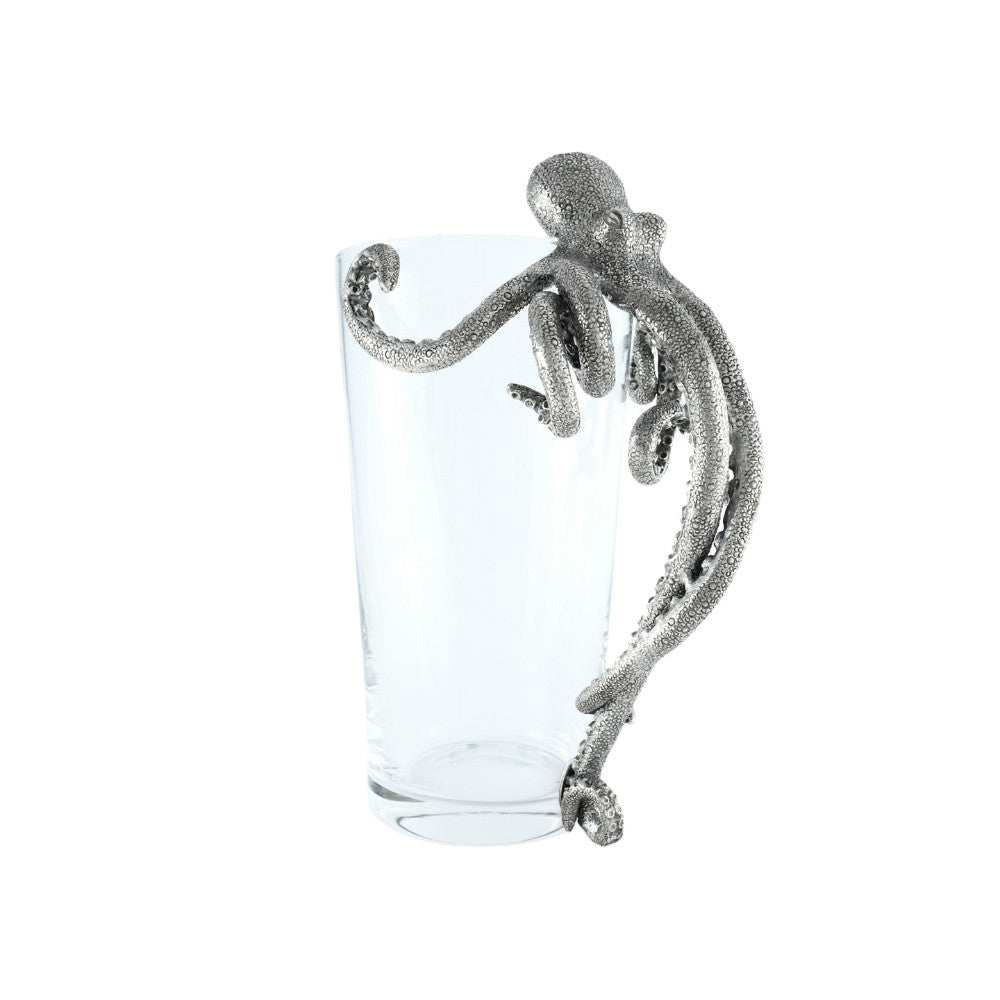 VAGABOND HOUSE PEWTER OCTOPUS HANDLE GLASS PITCHER Default Title