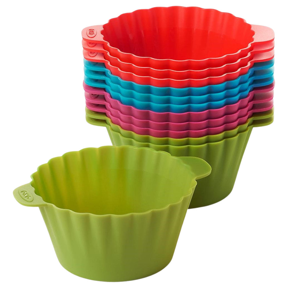 SILCONE BAKING CUPS 12-PACK