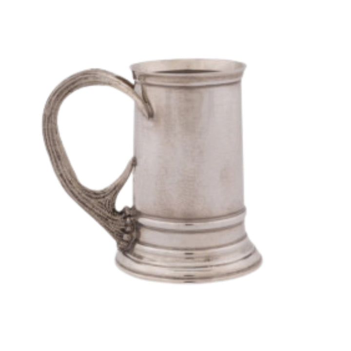 VAGABOND HOUSE PEWTER ENGLISH MUG WITH COMPOSITE ANTLER HANDLE Default Title